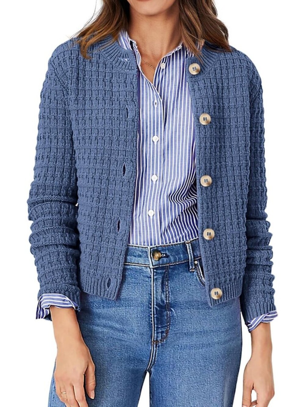 Chic Women's Fall Lightweight Cardigan Sweater - Cozy Layering Essential